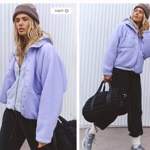Free People Hit The Slopes button up Fleece. Size S  NWOT